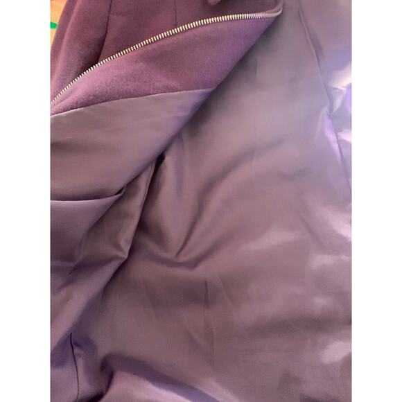 Harve Bernard full zip jacket sweater wool cashmere womens size medium 8 purple - Picture 6 of 7